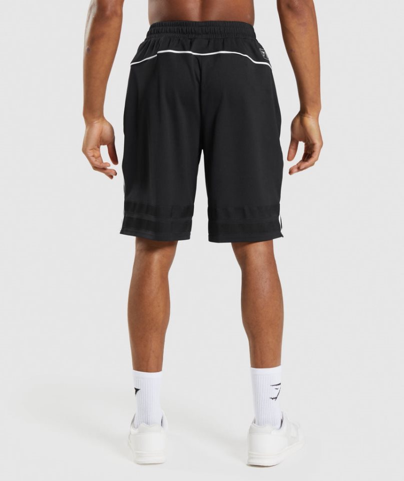 Men's Gymshark Recess Basketball Shorts Black | CA 30A76D